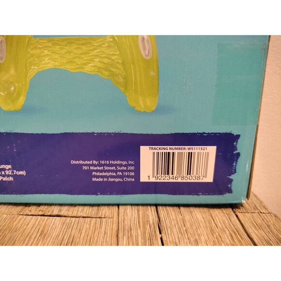 High Five Inflatable Lounge Chair Green Pool Float Swim Toys Floating Lake Beach - Picture 11 of 12